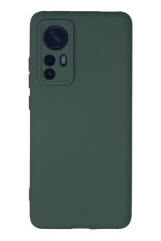 CepteToptan Xiaomi Mi 12 Kılıf Nano içi Kadife Silikon - Koyu Yeşil - DROPX2842-5005