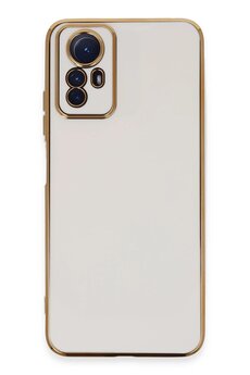 CepteToptan Xiaomi Redmi Note 12S Kılıf Volet Silikon - Beyaz - DROPX2183-2718