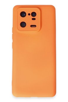 CepteToptan Xiaomi Mi 13 Pro Kılıf Nano içi Kadife Silikon - Turuncu - DROPX4554-4905