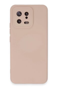 CepteToptan Xiaomi Mi 13 Kılıf Nano içi Kadife Silikon - Pudra - DROPX6772-3014