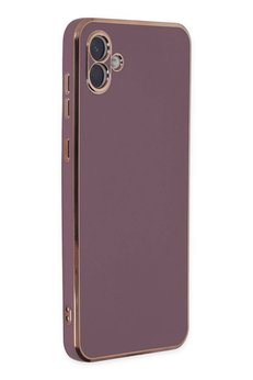 CepteToptan Samsung Galaxy A04 Kılıf Volet Silikon - Mor - DROPX3696-9533