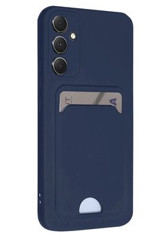 CepteToptan Samsung Galaxy S24 FE Kılıf Kelvin Kartvizitli Silikon - Lacivert - DROPX8897-1603