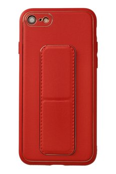 CepteToptan iPhone 7 Kılıf Coco Deri Standlı Kapak - Kırmızı - DROPX6007-2263