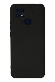 CepteToptan Xiaomi Redmi 10C Kılıf Nano içi Kadife Silikon - Siyah - DROPX8618-1967