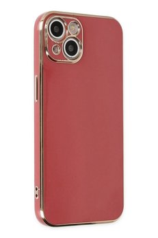 CepteToptan iPhone 14 Kılıf Volet Silikon - Kırmızı - DROPX9319-1096
