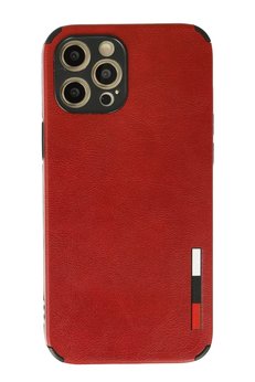 CepteToptan iPhone 12 Pro Kılıf Loop Deri Silikon - Kırmızı - DROPX9507-8404