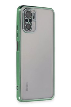 CepteToptan Xiaomi Redmi Note 10 Kılıf Lensli Silikon - Yeşil - DROPX9809-8317