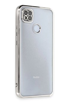 CepteToptan Xiaomi Redmi 9C Kılıf Lensli Silikon - Gümüş - DROPX8239-9659