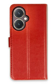 CepteToptan Vivo Y27 Kılıf Trend S Plus Kapaklı Kılıf - Kırmızı - DROPX5920-5861