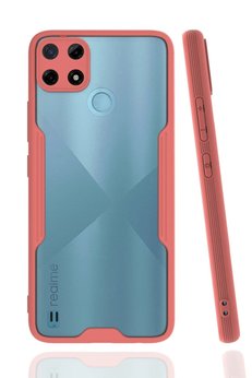 CepteToptan Realme C25Y Kılıf Platin Silikon - Pembe - DROPX6679-4111