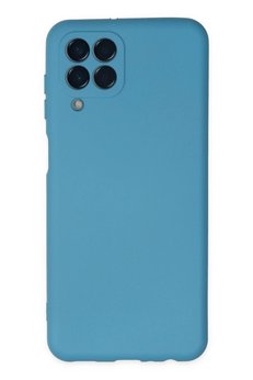 CepteToptan Samsung Galaxy M33 Kılıf Nano içi Kadife Silikon - Mavi - DROPX6361-1187