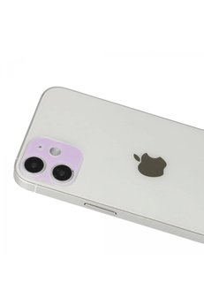 CepteToptan iPhone 12 Rainbow Kamera Lens Koruma Cam - Mor - DROPX7958-5556
