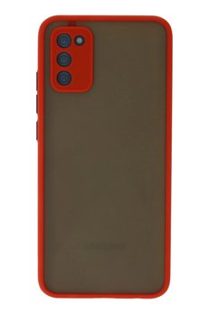 CepteToptan Samsung Galaxy A03S Kılıf Montreal Silikon Kapak - Kırmızı - DROPX2522-1919
