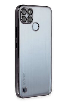 CepteToptan Realme C25Y Kılıf Lensli Silikon - Siyah - DROPX2303-3795