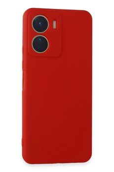 CepteToptan Vivo Y16 Kılıf First Silikon - Kırmızı - DROPX9539-5586