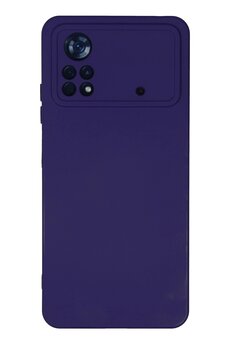 CepteToptan Xiaomi Poco X4 Pro 5G Kılıf Nano içi Kadife Silikon - Mor - DROPX2203-5851