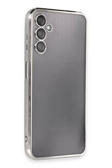 CepteToptan Samsung Galaxy A14 4G Kılıf Lensli Silikon - Gümüş - DROPX4918-8510