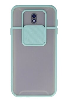 CepteToptan Samsung Galaxy J7 Pro / J730 Kılıf Palm Buzlu Kamera Sürgülü Silikon - Turk - DROPX3109-3788