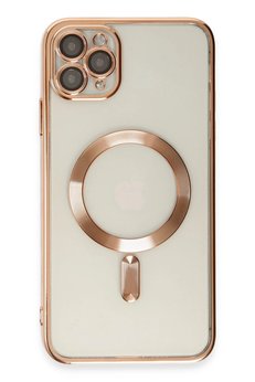CepteToptan iPhone 11 Pro Kılıf Kross Magneticsafe Kapak - Rose - DROPX1936-4586