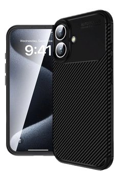 CepteToptan iPhone 16 Kılıf Auto Focus Karbon Kapak - Siyah - DROPX6449-8472