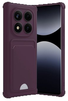 CepteToptan Xiaomi Redmi Note 14 Pro 5G Kelvin Kartvizitli Silikon - Derin Mor - DROPX9453-9831