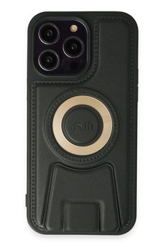 CepteToptan iPhone 14 Pro Kılıf Merkür Magneticsafe Standlı Kapak - Koyu Yeşil - DROPX3252-3348