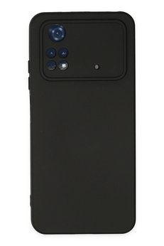 CepteToptan Xiaomi Poco M4 Pro 4G Kılıf Nano içi Kadife Silikon - Siyah - DROPX8846-9655