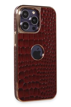 CepteToptan iPhone 14 Pro Kılıf Snake Kapak - Bordo - DROPX4719-2801