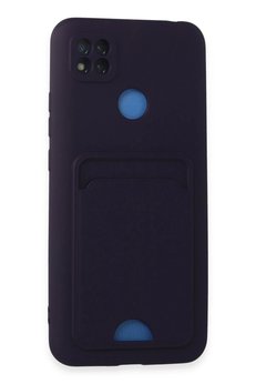 CepteToptan Xiaomi Redmi 9C Kılıf Kelvin Kartvizitli Silikon - Derin Mor - BRH028856-1767