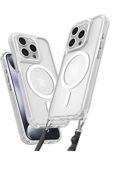 CepteToptan iPhone 15 Pro Max Kılıf Enka Magsafe Silikon Kılıf - Şeffaf - DROPX1903-1260