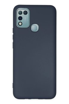 CepteToptan İnfinix Hot 10 Play Kılıf Nano içi Kadife Silikon - Lacivert - DROPX5685-7572