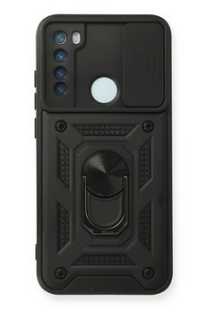 CepteToptan Xiaomi Redmi Note 8 Kılıf Pars Lens Yüzüklü Silikon - Siyah - DROPX9212-9016