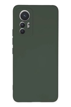 CepteToptan Xiaomi Mi 12 Lite Kılıf Nano içi Kadife Silikon - Koyu Yeşil - DROPX6893-1095