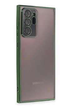 CepteToptan Samsung Galaxy Note 20 Ultra Kılıf Lensli Silikon - Yeşil - DROPX3008-6366
