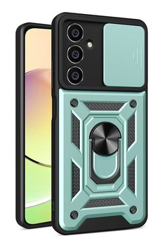 CepteToptan Samsung Galaxy A15 4G Kılıf Pars Lens Yüzüklü Silikon - Yeşil - DROPX8536-9652