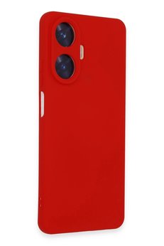 CepteToptan Realme C55 Kılıf Nano içi Kadife Silikon - Kırmızı - DROPX8167-3223