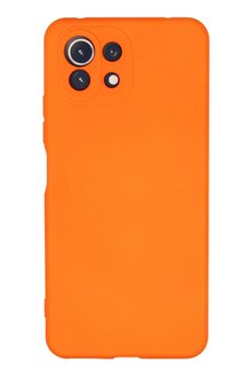 CepteToptan Xiaomi Mİ 11 Lite Kılıf Nano içi Kadife Silikon - Turuncu - DROPX2163-4399