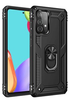 CepteToptan Samsung Galaxy A53 5G Kılıf Sofya Yüzüklü Silikon Kapak - Siyah - DROPX7541-1584