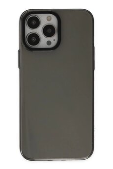 CepteToptan iPhone 13 Pro Max Kılıf Anka PC Sert Metal Kapak - Siyah - DROPX6253-7402