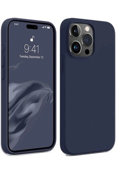CepteToptan iPhone 15 Pro Kılıf First Silikon - Lacivert - DROPX7138-3250