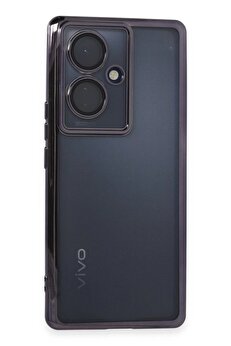 CepteToptan Vivo V29 Lite Kılıf Lensli Silikon - Mor - DROPX7906-8546
