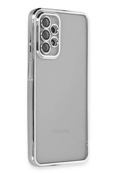 CepteToptan Samsung Galaxy A23 4G Kılıf Lensli Silikon - Gümüş - DROPX4828-5263