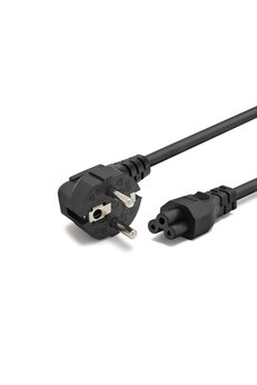Evimdeyokyok Yonca Güç Kablosu C5 3 Pin 0.75 Mm 500W 1.2 M Siyah Hdx5524