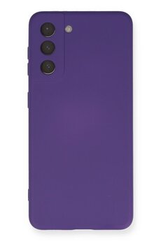 CepteToptan Samsung Galaxy S21 Kılıf Nano içi Kadife Silikon - Mor - DROPX3929-2432