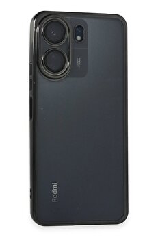 CepteToptan Xiaomi Redmi 13C Kılıf Lensli Silikon - Siyah - DROPX2121-5227