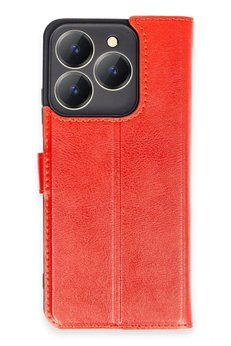 CepteToptan Realme C63 Kılıf Trend S Plus Kapaklı Kılıf - Kırmızı - DROPX5867-9271