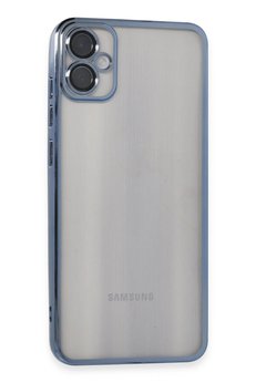 CepteToptan Samsung Galaxy A05 Kılıf Lensli Silikon - Lacivert - DROPX7119-5152