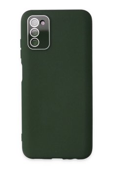 CepteToptan Samsung Galaxy A03S Kılıf Lansman Glass Kapak - Koyu Yeşil - DROPX1166-5031