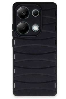 CepteToptan Xiaomi Redmi Note 13 Pro 4G Kılıf Bibercas Silikon Kapak - Siyah - DROPX6068-5859