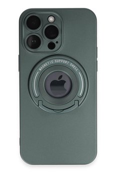 CepteToptan iPhone 13 Pro Max Kılıf Lukka Magneticsafe Kapak - Koyu Yeşil - DROPX5776-2547